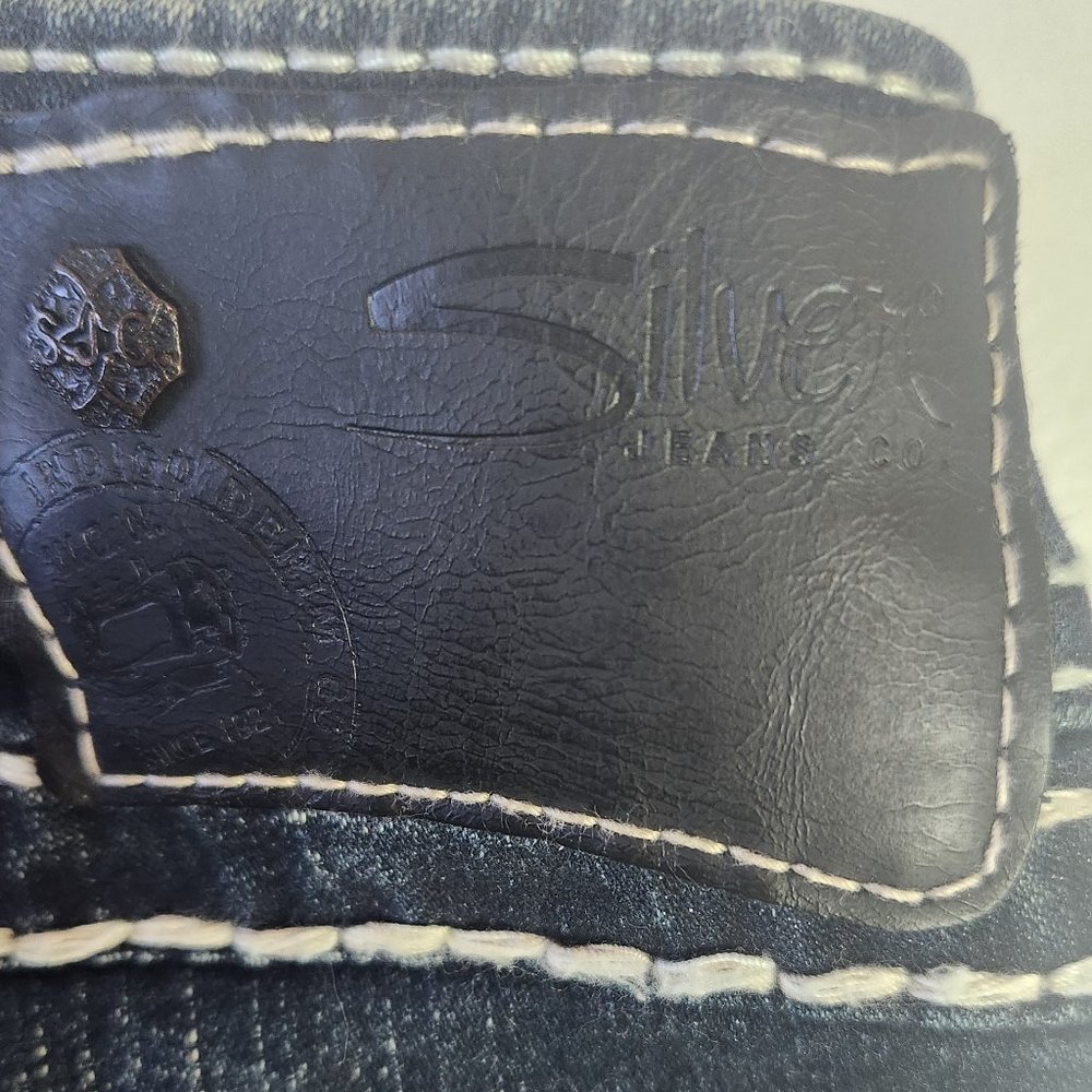 Women's Silver "Tuesday" Blue Jeans Mid Slim Boot W 31 L 33 - Picture 7 of 12